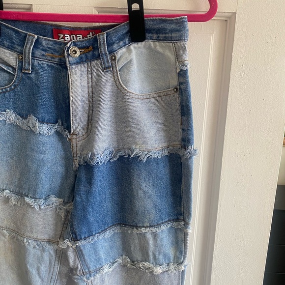 Zana Di Patch Work Flare Jeans - Picture 9 of 11